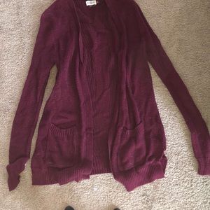 Maroon cardigan size small